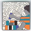 "Blocks" Cloisonne Pin (Set of 5) SALE $2