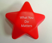 Stress Reliever Star - Red